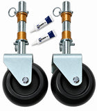 The Yard Swiveler Kit, Includes 2 wheel assemblies, 4 detent pins, 4 bronze bushings, 8 washers, Assembly grease tube